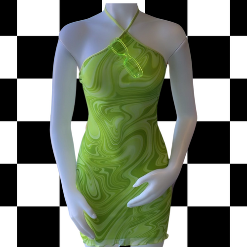 Key Lime Swirl Dress